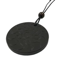 

Factory price wholesale Sun fire pattern quantum scalar energy pendant with negative Ions card