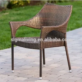 2015 Outdoor All-weather Garden Wicker Dining Chair - Buy Wicker Chairs