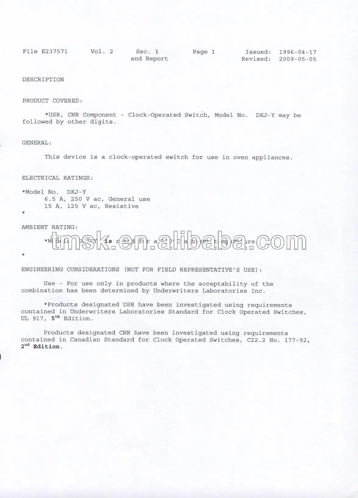 Electrical Oven Timer Switch - Buy Electrical Oven Timer,Oven Timer