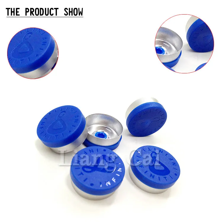 medical glass vial tear off cover silicone valve flip top cover with custom 