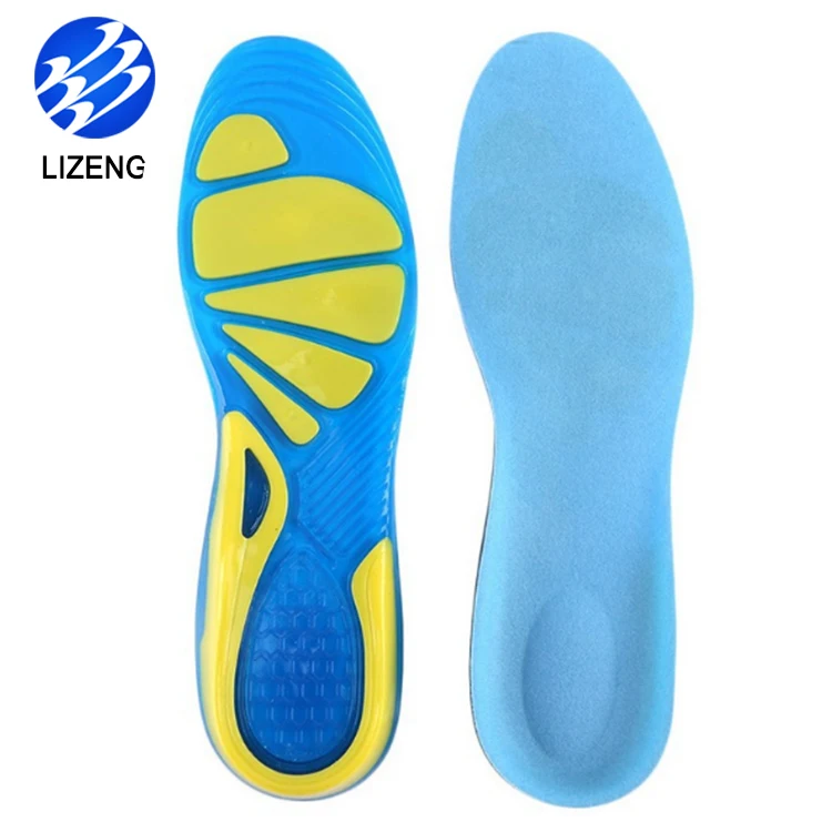 

Anti Fatigue Athletic Running Work Sports Cushioned Shoe Gel Insoles For Men Women, Blue