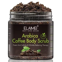 

100% Natural Organic Arabica Coffee Scrub Body Coconut and Shea Butter Salt Scrubs to Exfoliate & Moisturize Skin for Gifts