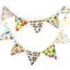 Indoor /outdoor triangle bunting fabric flags