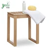 Bathroom seat Rack Wooden Bath bench for Children & Seniors, Chair or Shelf, Footstool