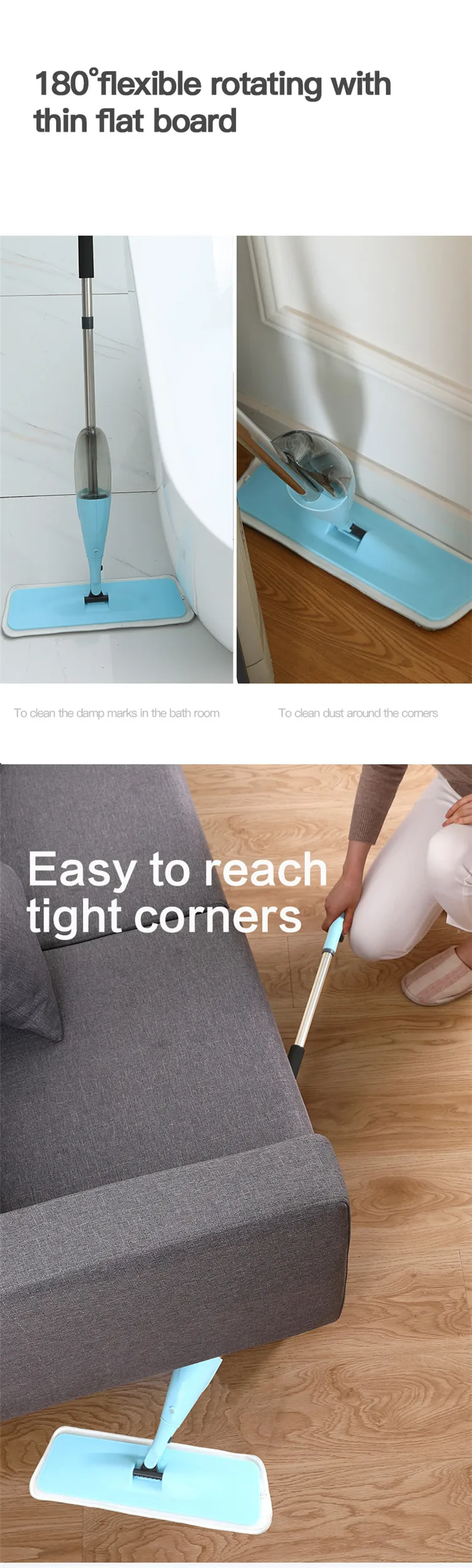 House Cleaning Tools Magic Easy Mop Wet & Dry Best Refillable Spray Mop Buy Mop,Easy Mop Wet