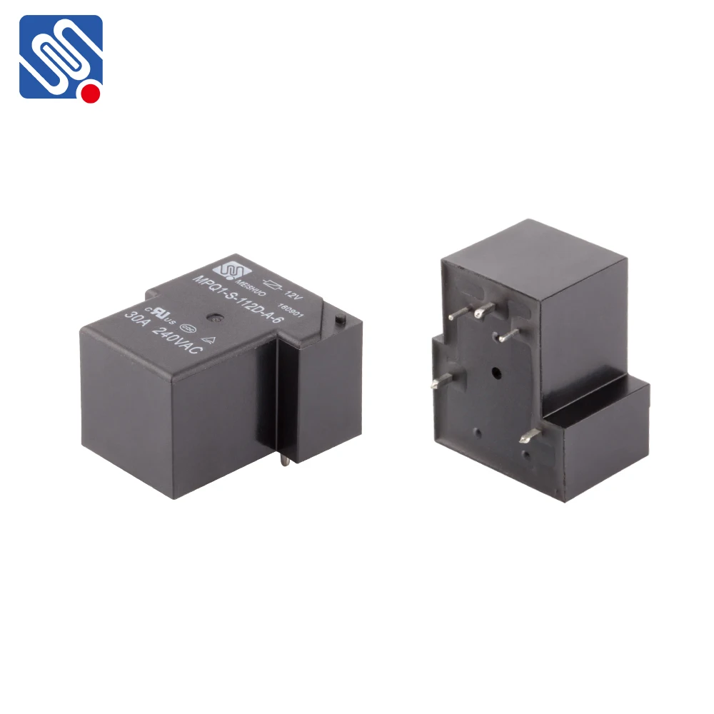 Meishuo MPQ1-S-112D-A-6 Open Type 30A 240vac Power 5 Pin Relay 10a 12v Pcb sealed Micro Rele for Home Appliance