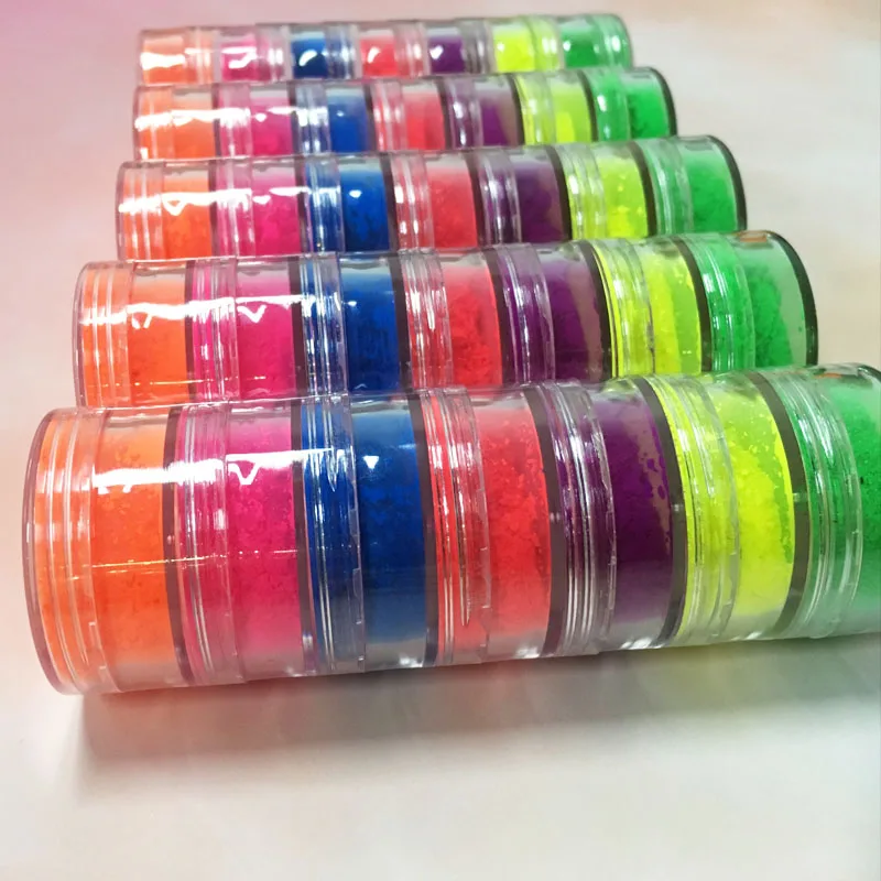 hot sales Wholesale Eyeshadow Loose Neon Pigment Eyeshadow 7 Colors in one set eye shadow private label