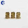 Brass Staking Knurled Threaded Inserts Nut For Plastic