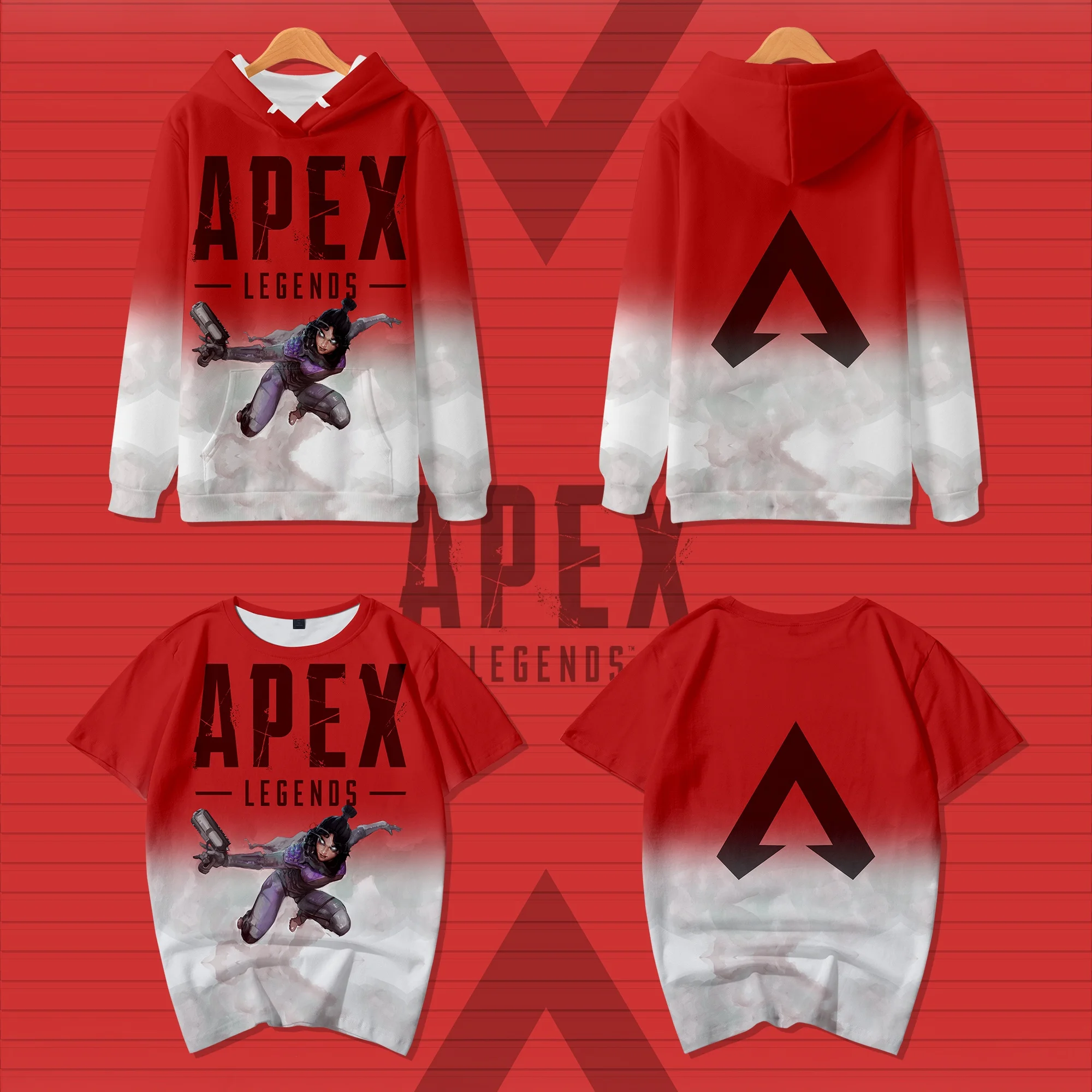 

Custom logo Apex legends hoodies 2019 new arrival 3D printing street hoodies cotton/polyester keep warm hip hop for men