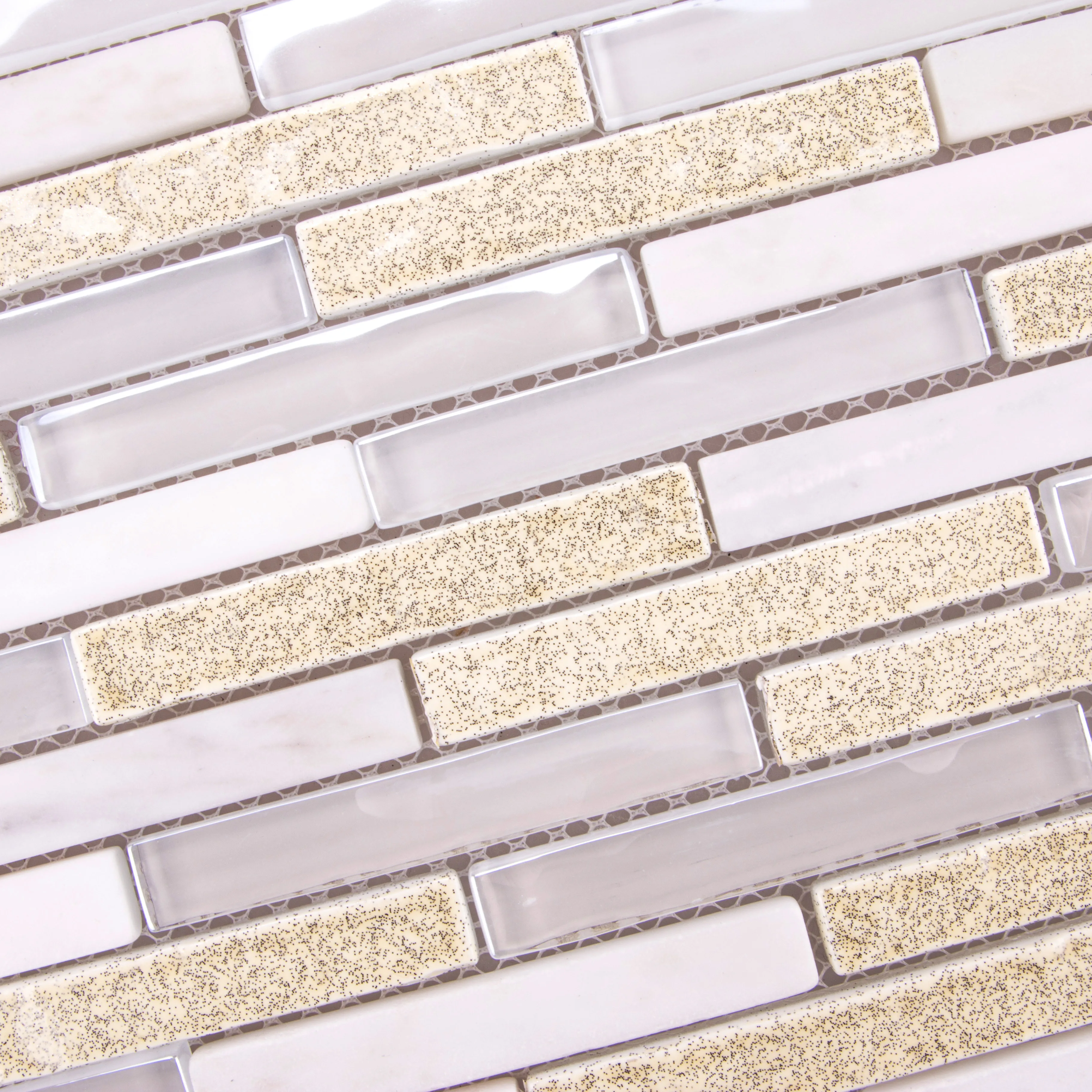 Strips white marble tile stone yellow cheap glass mosaic tiles for bathroom home decor