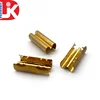 Cheap china wholesale hardware ISO9001 2015 golden brass 2mm rope clip with tooth