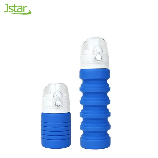 

Silicone Folding Sports Water Bottle for Travel and Outdoor, N/a