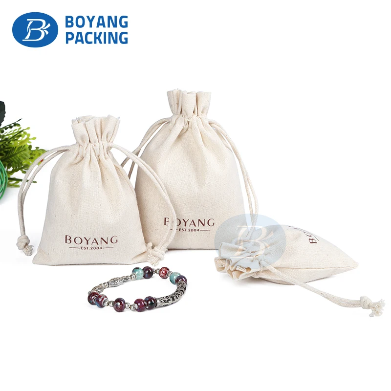 Custom Ecofriendly Drawstring Cotton Jewelry Packaging Bag Pouch Buy