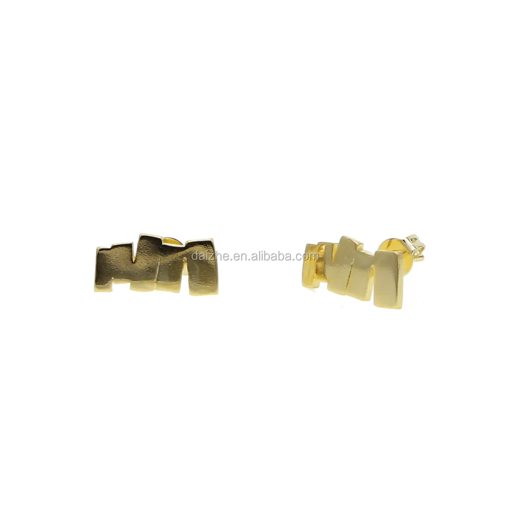 

fashion gold filled bar squar stud earring for teens girl ladies earrings gift