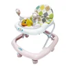 Custom made OEM service lightweight plastic pink smart learning baby roller walker