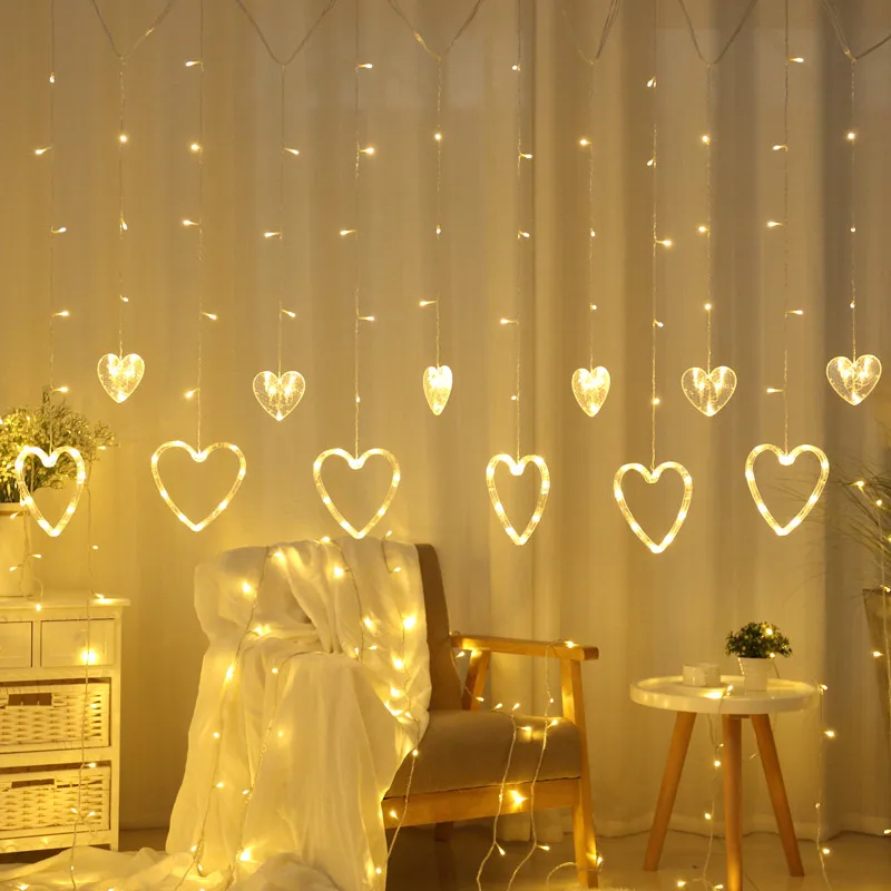 Led Wedding Fairy String Christmas Light  For Garden Party Led Curtain String Light Decoration