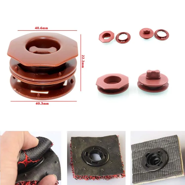 Removable Detachable Auto Car Floor Mat Fixed Plastic Buckle / Button