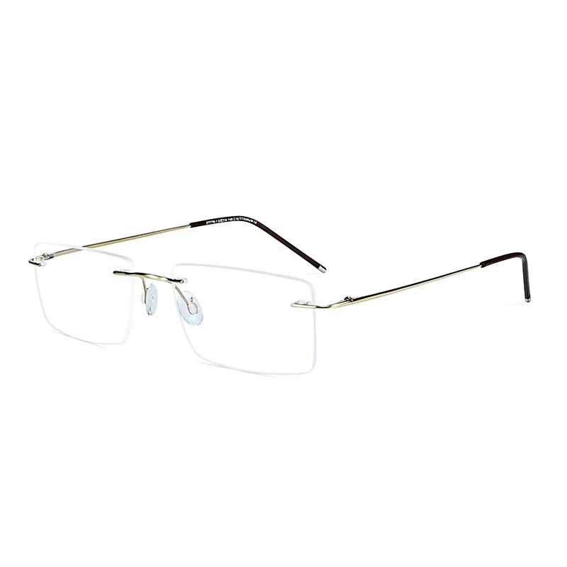 

Pure titanium optical spectacle frames frame eyeglasses titanium rimless optical glasses unisex men women