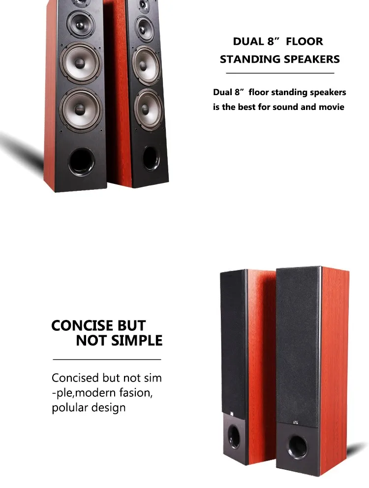 Popular Classical Design Hi Fi Floor Standing Speakers For Home