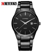 

CURREN 8106 AliExpress Hot Sale Watches Men Wrist Business Quartz Luxury Stainless Steel Wristwatch Gents Calendar Feature