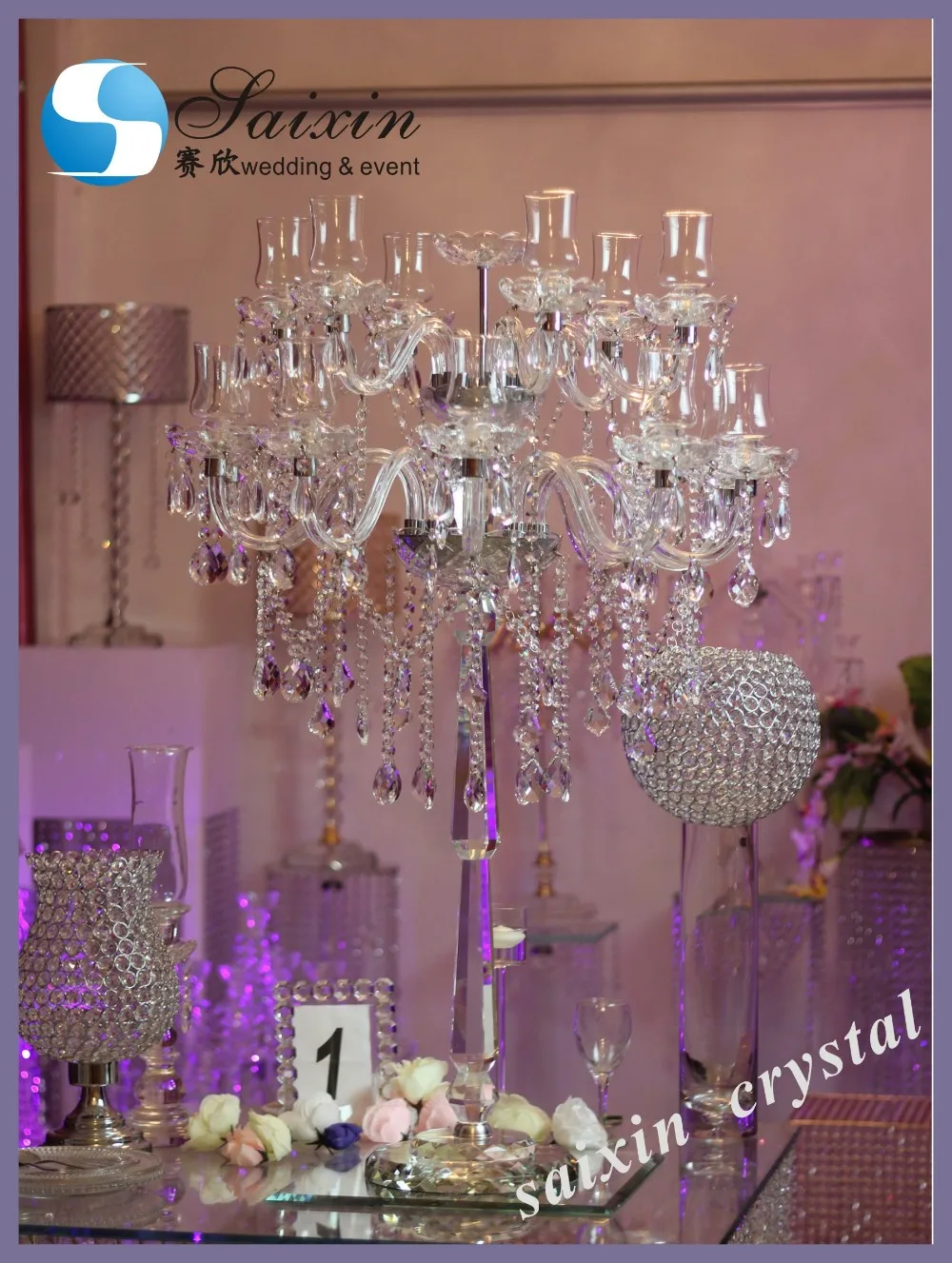 Large Crystal Centerpieces Wedding Decoration Zt215 Buy Wedding Decoration