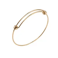 

55mm 60mm 65mm 1.6mm Thickness Stainless Steel DIY Bangle Findings Expandable Wire Cable Bangle