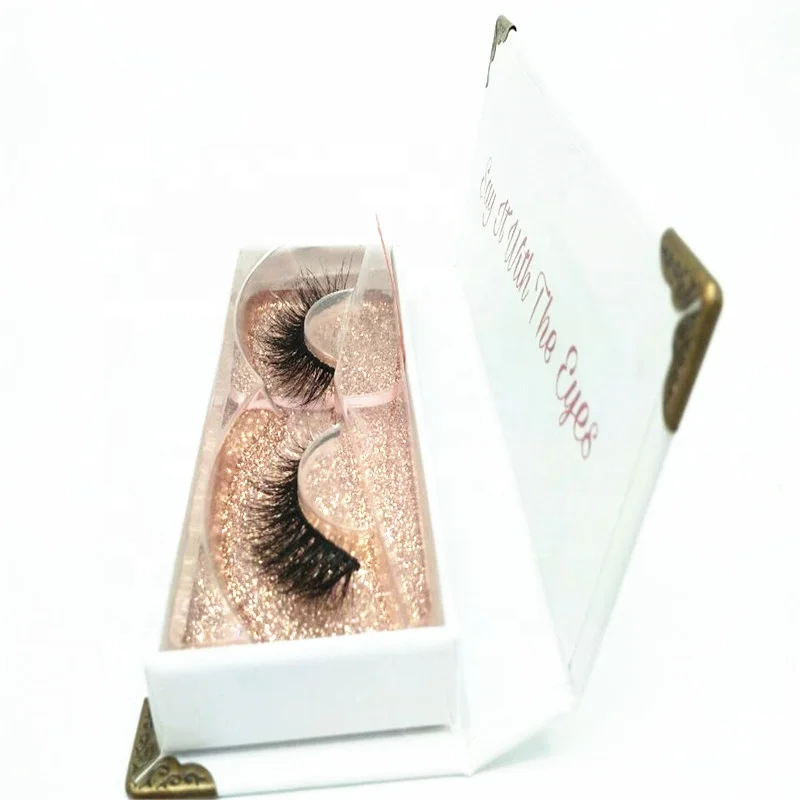 

Vegan waterproof eyelash glue 3D mink eyelashes, Natural black