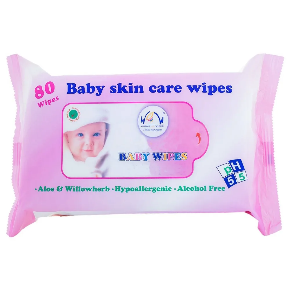 
Alcohol free 80pcs natural comfort sensitive baby wipes with lid,nonwoven wet wipes 