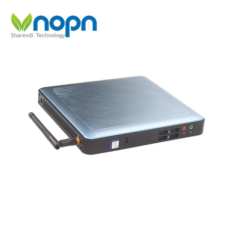 

Vnopn Desktop Computer Station Thin Client Linux Mini PC With Intel Celeron J1900, quad core, Silver