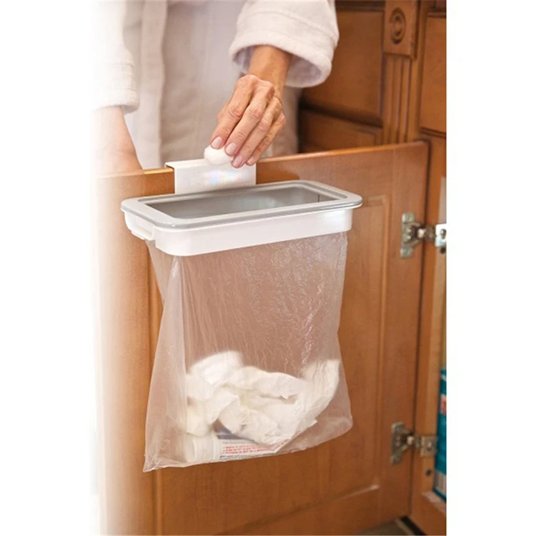 Toprank Kitchen Cupboard Cabinet Attach Hanging Trash Bag Holder