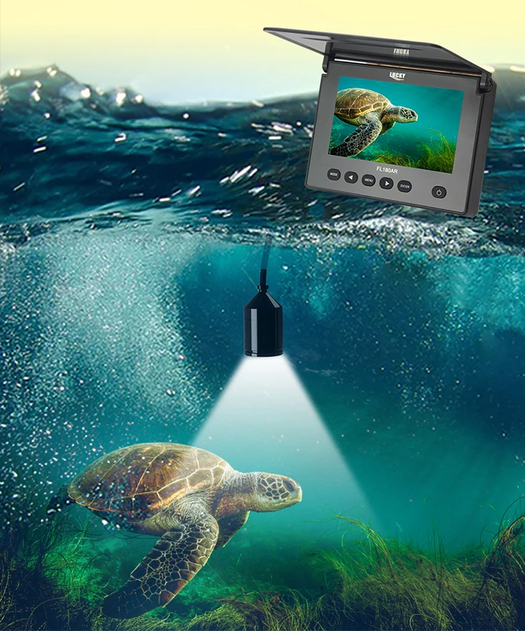Lucky Underwater Camera Fishing Fish Finder Ice Fishing Camera 4.3" Lcd
