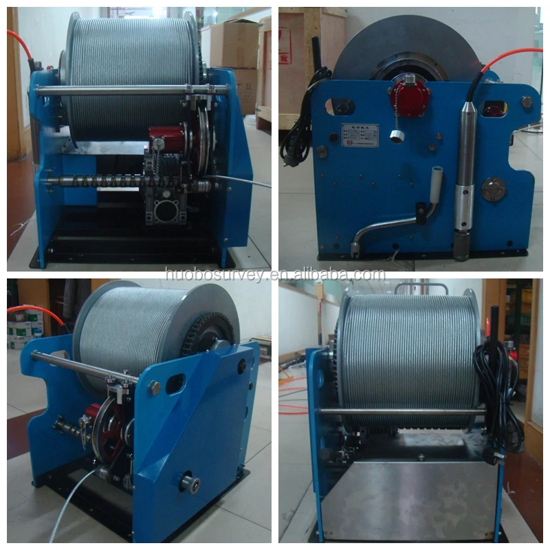 Self-locking & Manual Brake Well Borehole Logging Winch Made in China