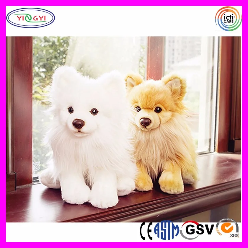 white pomeranian plush