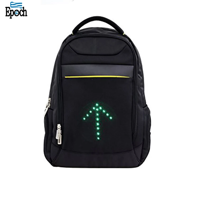 Wholesale Bicycle Sport Turn Signal Light Reflective Backpack Smart Led