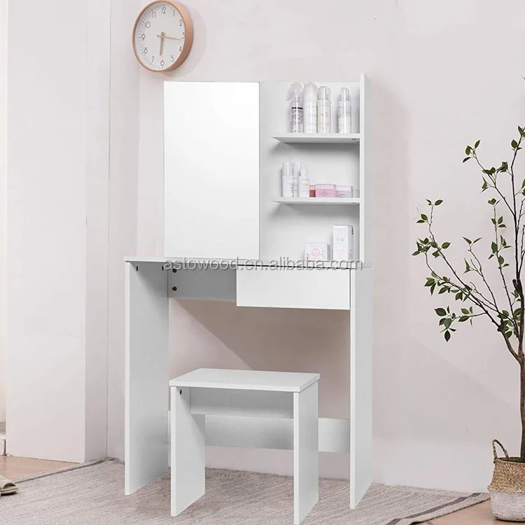 Dressing Table White With A Mirror Makeup Vanity Table Bedroom