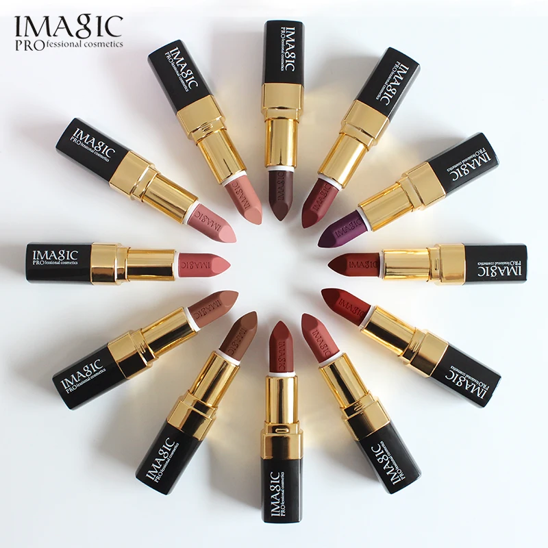 

IMAGIC makeup wholesale private label matte lipstick waterproof lipstick, 12 color