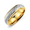 Fashion Gold And Yellow Stainless Steel Thomas Men Ring Islamic