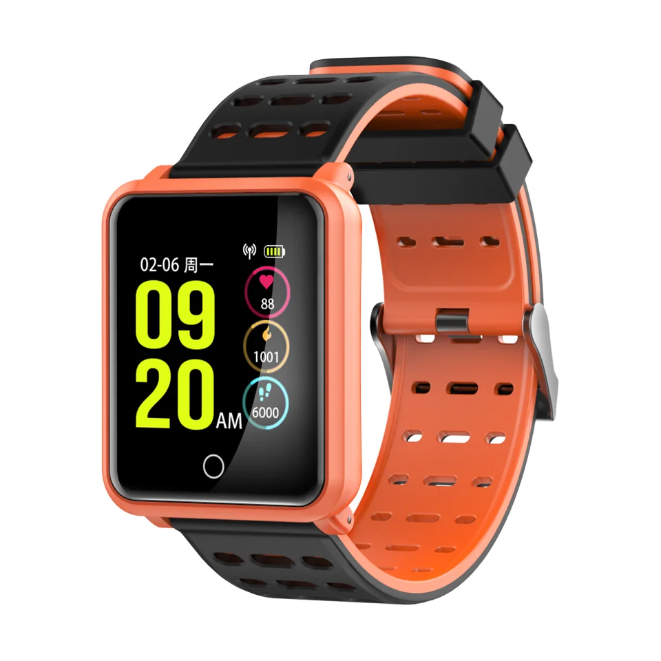 

2018 Fashion 1.3'' OLED Wireless Smart Watch IP68 Waterproof SW01 Men Ladies Heart Rate Monitor Fitness Tracker Smartwatch, Black/ white / yellow / green