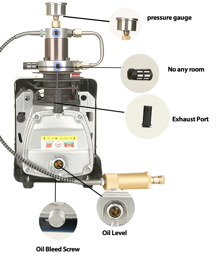 Topa quality electro magnetic mini scroll air compressor 300 bar air compressor