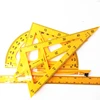 School Classroom Stationery Supply Geometric Math Scale Tools Protractor Triangle Rulers Teaching Plastic Ruler Set