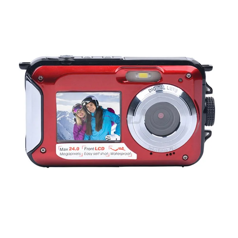 

2016 New Still Digital Photo Waterproof Camera 24Mp Resolution Bare Machine 3M Waterproof, Blue;red and yellow;various color choice for bulk orders