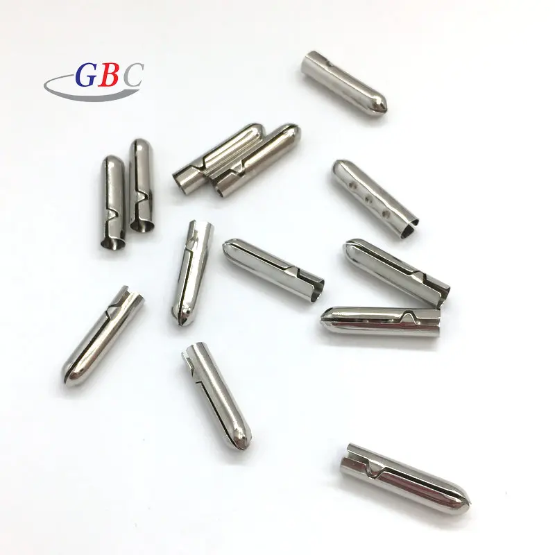 

Factory direct sale metal shoelace aglet for shoelace and hoodie tips, Nickel free