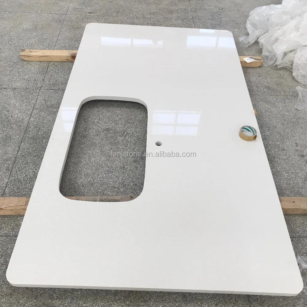 
Wholesale Kitchen White Quartz Countertop With Low Price  (60765380154)