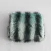 high quality gradient printed stripes faux fur blanket throw for home bedding
