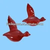 Red Flying Vibrating Wall Ceramic Duck