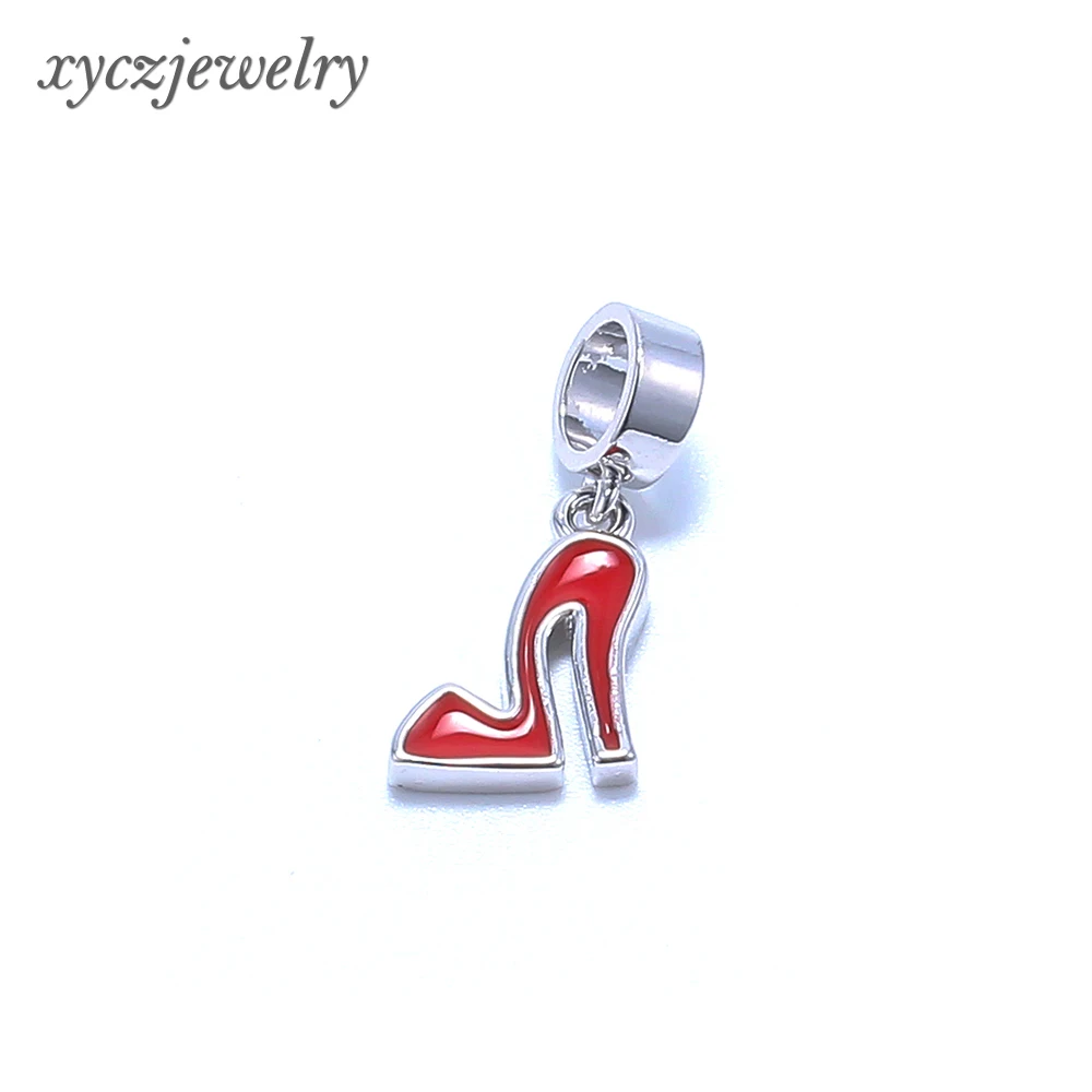 

Creative Oil-Dripping Red High-heeled Shoes bracelets pendant earring accessories