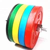 Best quality Fitness Competition Weight lifting Barbell Color Rubber Bumper Plate weight stack