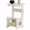 Cheap price simple modern living room bedroom book newspaper magazine floor stand shelving small sofa coffee table tea table