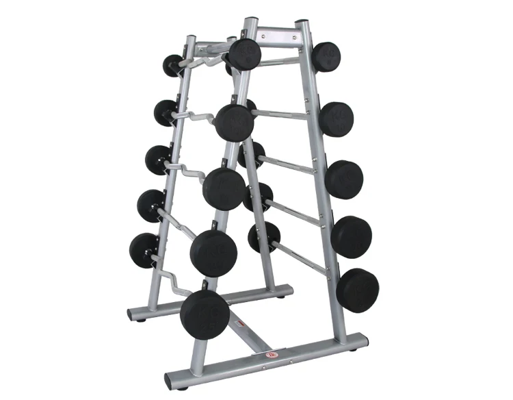 Five Pair Steel Barbell Rack