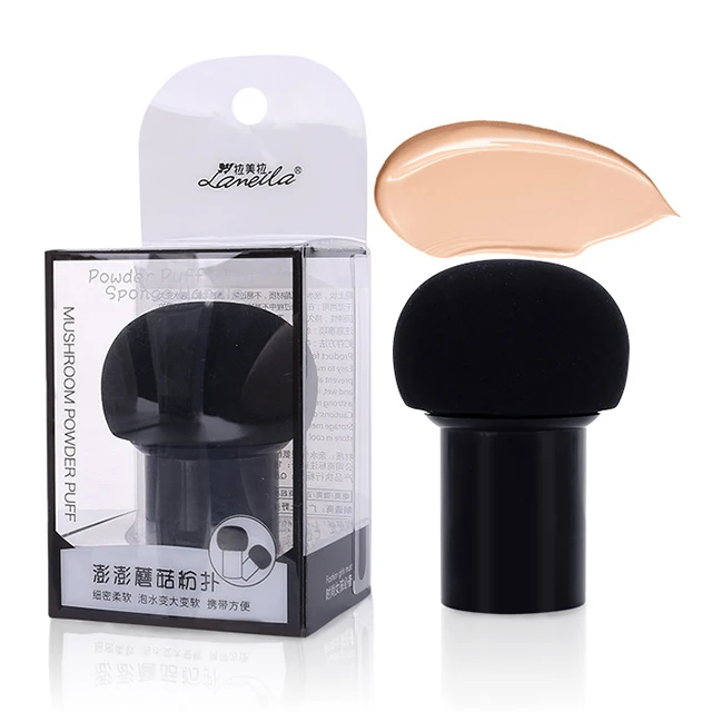 

New product latex free makeup sponge cosmetic blender mushroom shaped make up sponge A79904, Black color